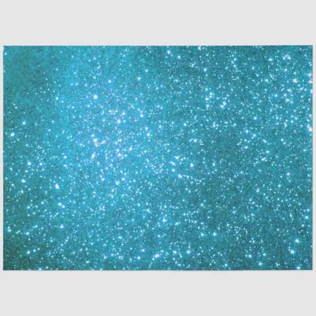 Papier Mousseline Parties scintillant Blue Gold de luxe (Recto)