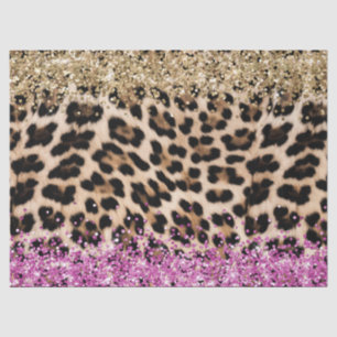 Papier Mousseline Parties scintillant brillante Leopard Poster de an