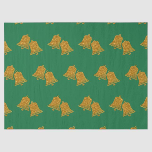 Papier Mousseline Parties scintillant Christmas Bells (Recto)