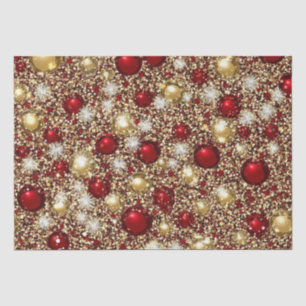 Papier Mousseline Parties scintillant de Noël festive Patter
