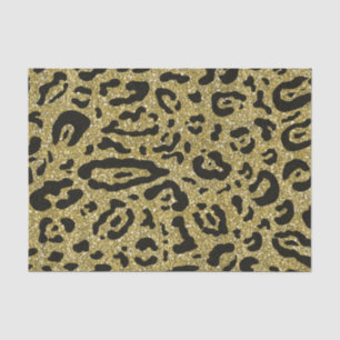 Papier Mousseline Parties scintillant d'or Cheetah Leopard Poster de