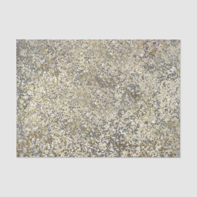 Papier Mousseline Parties scintillant d'or Crackle moderne chic glam (Recto)