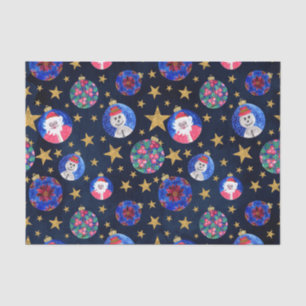 Papier Mousseline Parties scintillant d'or Festive Étoiles Ornements