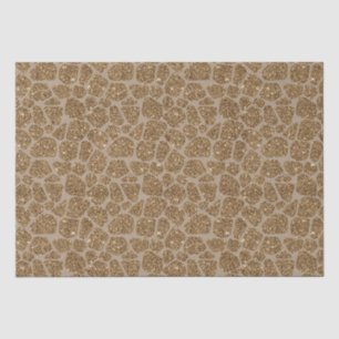 Papier Mousseline Parties scintillant d'or - Impression de girafe