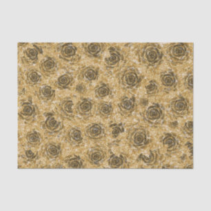Papier Mousseline Parties scintillant d'or Succulente Conception mét