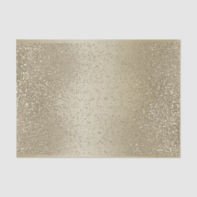Papier Mousseline Parties scintillant d'or sur papier de tissus Arri (Recto)