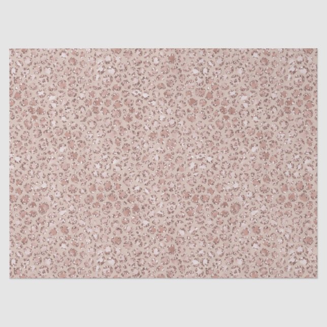 Papier Mousseline Parties scintillant Empreinte de léopard de purée  (Recto)