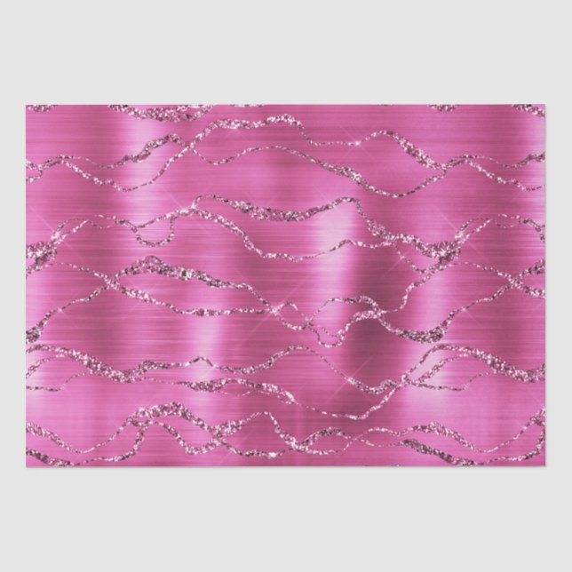 Papier Mousseline Parties scintillant Girl Rose Glitz (Recto)