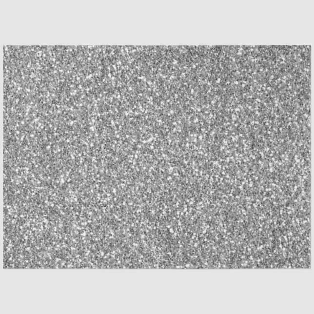 Papier Mousseline Parties scintillant Glam Silver Faux (Recto)