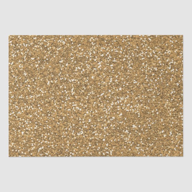 Papier Mousseline Parties scintillant Gold Faux (Recto)