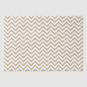 Papier Mousseline Parties scintillant Gold Faux Chevron