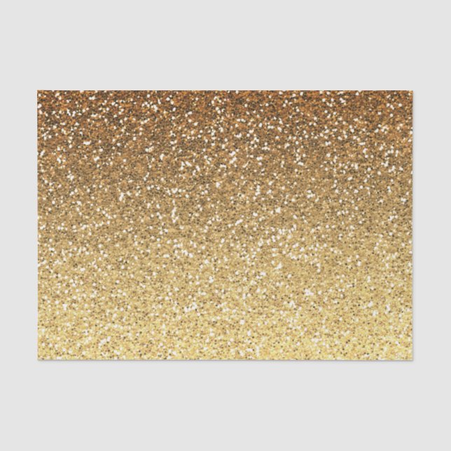 Papier Mousseline Parties scintillant Gold Faux Ombre (Recto)