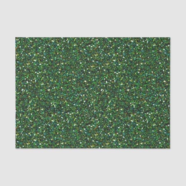 Papier Mousseline Parties scintillant Green Faux (Recto)