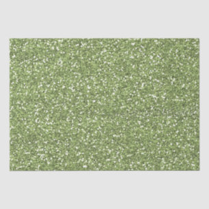 Papier Mousseline Parties scintillant Jewel Green Faux