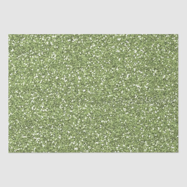 Papier Mousseline Parties scintillant Jewel Green Faux (Recto)