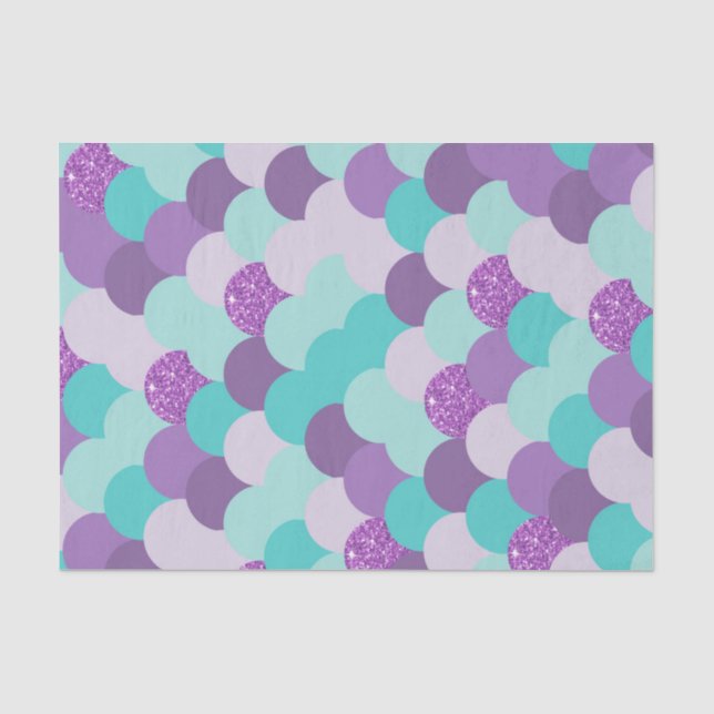 Papier Mousseline Parties scintillant maumaid  mauve embarcation Tur (Recto)