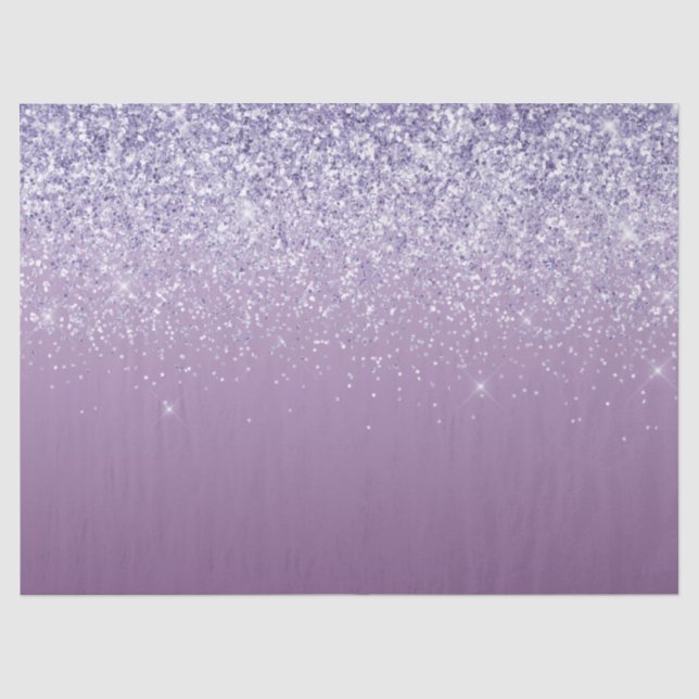 Papier Mousseline Parties scintillant Ombre violet (Recto)