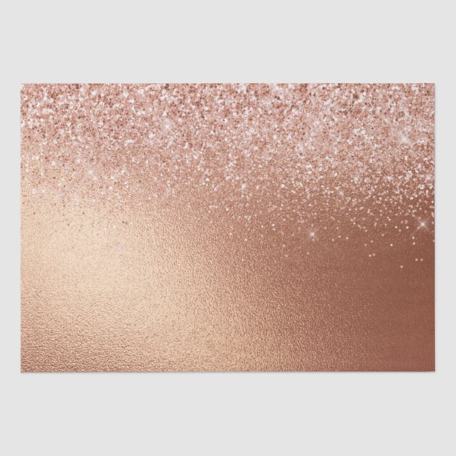 Papier Mousseline Parties scintillant or Rose Glam (Recto)