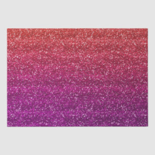 Papier Mousseline Parties scintillant rayée orange et violette