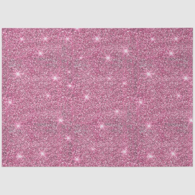 Papier Mousseline Parties scintillant rose brillant Noël brillant (Recto)