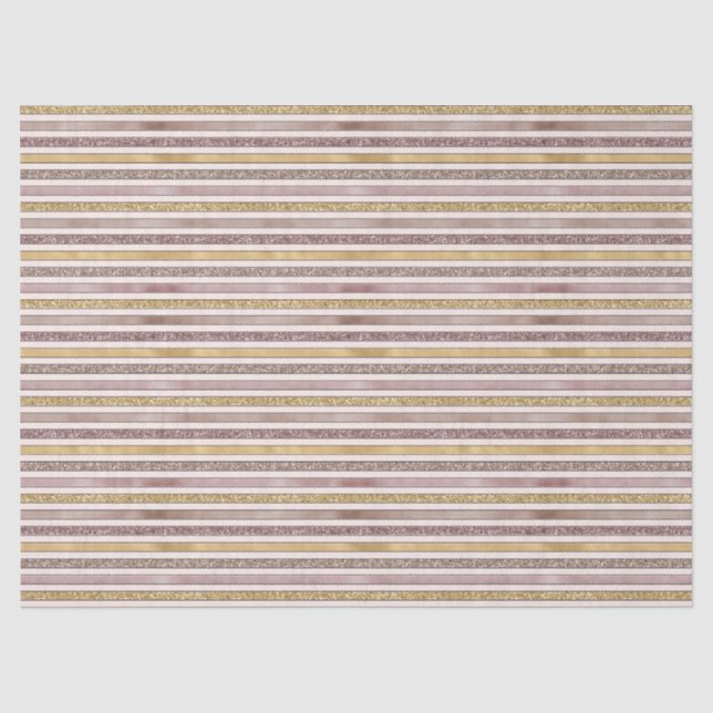 Papier Mousseline Parties scintillant rose Gold Blush (Recto)
