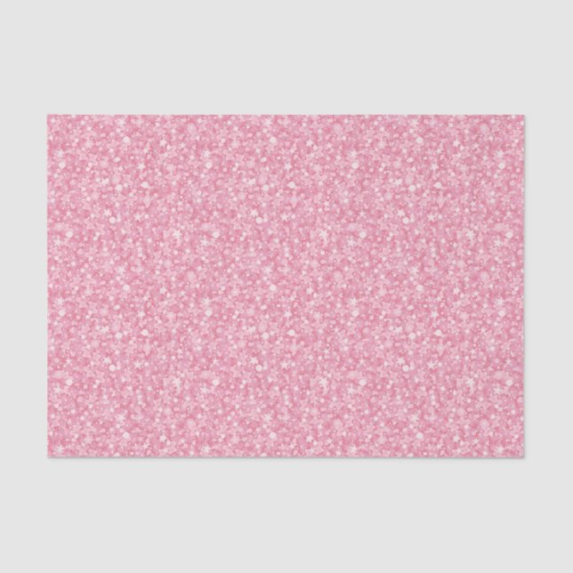 Papier Mousseline Parties scintillant rose Gradient Argent. (Recto)