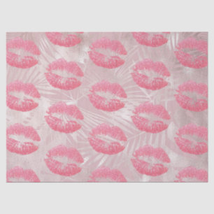 Papier Mousseline Parties scintillant rose lèvres et Rose Gold Tropi