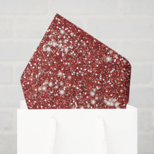 Papier Mousseline Parties scintillant rouge Faux Texture look design