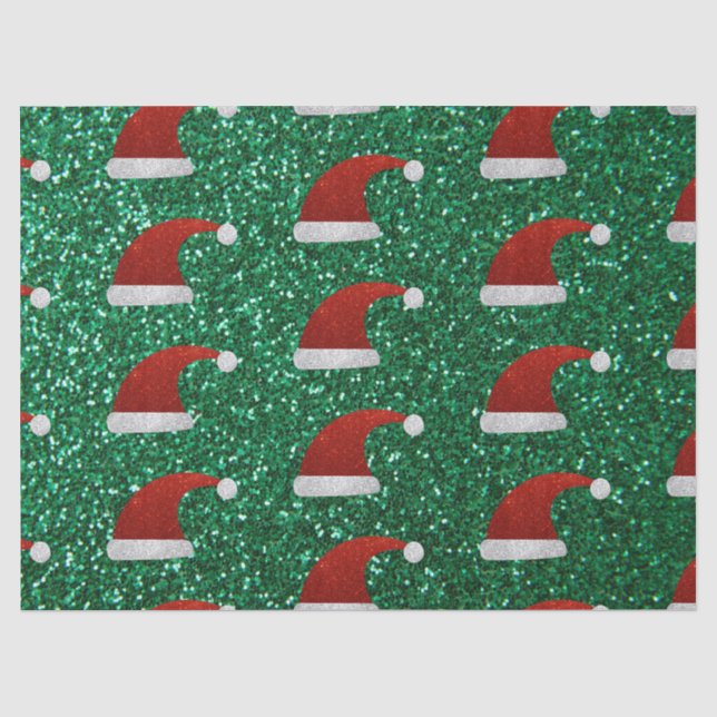 Papier Mousseline Parties scintillant Santa Hat (Recto)