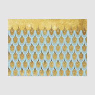 Papier Mousseline Parties scintillant Turquoise bleu brillant Balanc