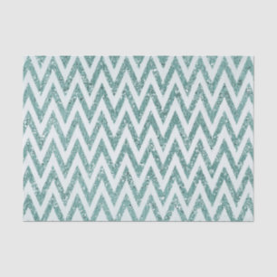 Papier Mousseline Parties scintillant turquoise de Faux vert et blan