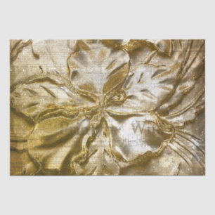 Papier Mousseline Parties scintillant vintage de Motif Floral Emboss