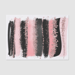Papier Mousseline Parties scintillantes roses de Faux d'or de