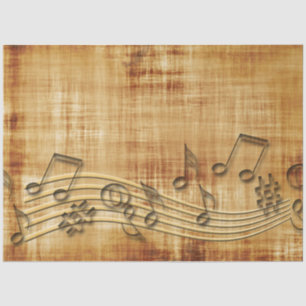 Papier Mousseline Partition Rustic Gold Arrière - plan Decoupage