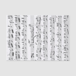 Papier Mousseline Partition vintage