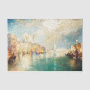 Papier Mousseline Passing Shower, Venise, 1902 par Thomas Moran