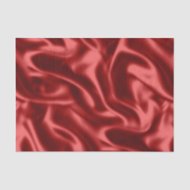 Papier Mousseline Passion Red Faux Satin Mariage (Recto)