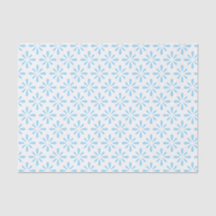 Papier Mousseline Pastel Bleu clair Floral Élégant Mariage