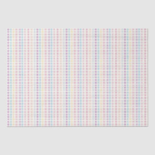 Papier Mousseline Pastel En vichy Motif Anniversaire moderne
