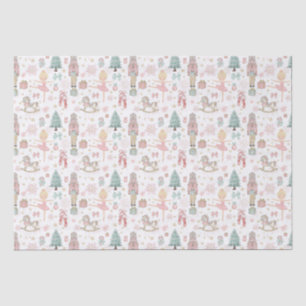 Papier Mousseline Pastel Pink Nutcracker Ballet de Noël Découpage