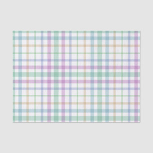 Papier Mousseline Pastel Plaid
