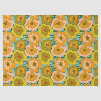 Papier Mousseline Pastel Poppies Tissue Wrapping Paper