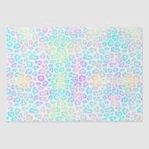 Pastel Rainbow Leopard Motif