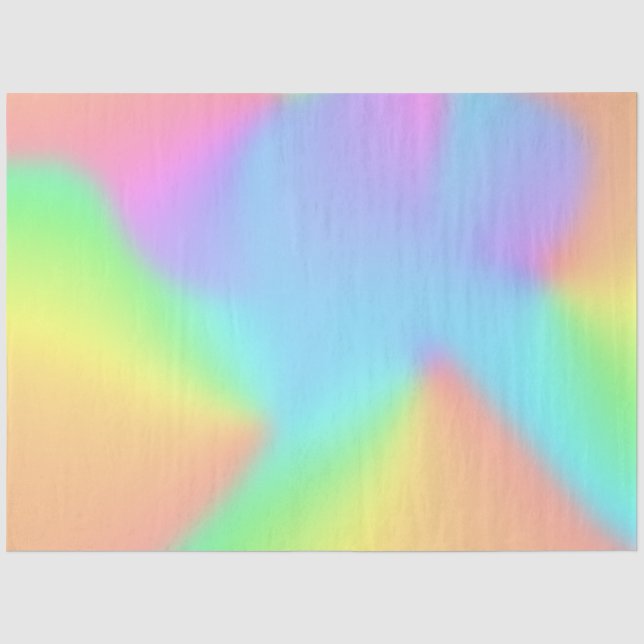 Papier Mousseline Pastel Rainbow unique (Recto)
