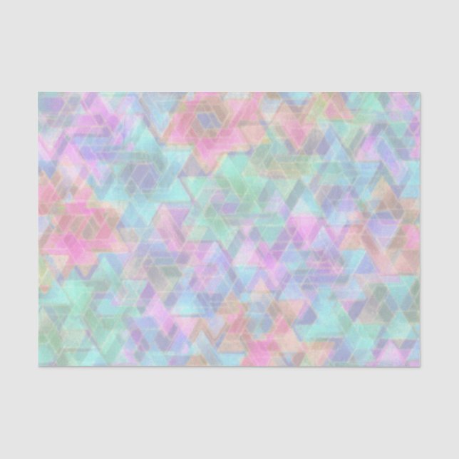 Papier Mousseline Pastel Star de David Motif (Recto)