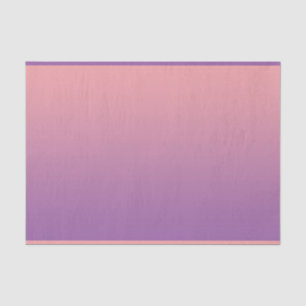 Papier Mousseline Pastel Sunset rose violet Ombre dégradant extérieu