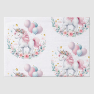 Papier Mousseline Pastel Unicorn