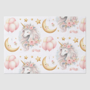 Papier Mousseline Pastel Unicorn