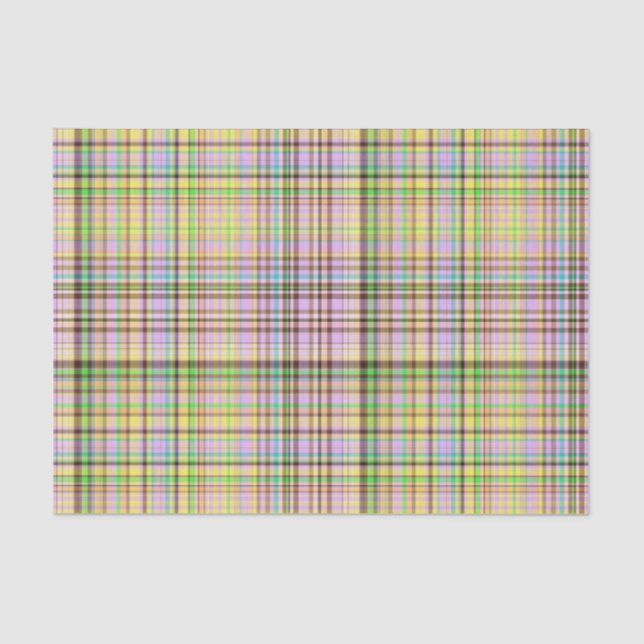 Papier Mousseline Pastels au chocolat Plaid 19-TISSUE PAPIER WRAP (Recto)