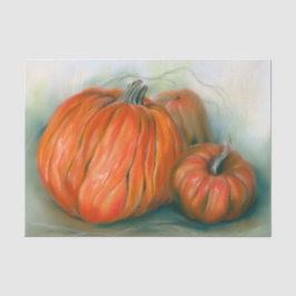 Papier Mousseline Patch citrouille Automne Trio Pastel Art